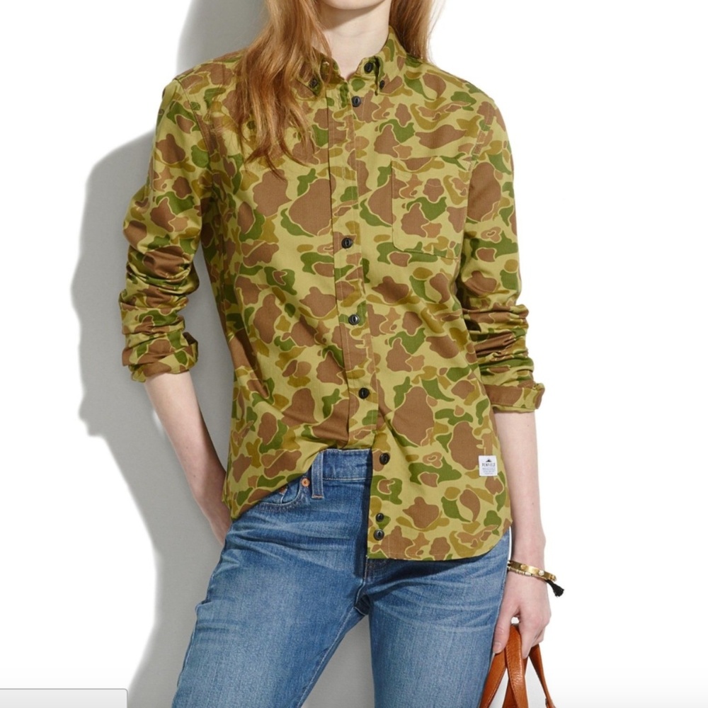 Penfield samson shirt in camo XS